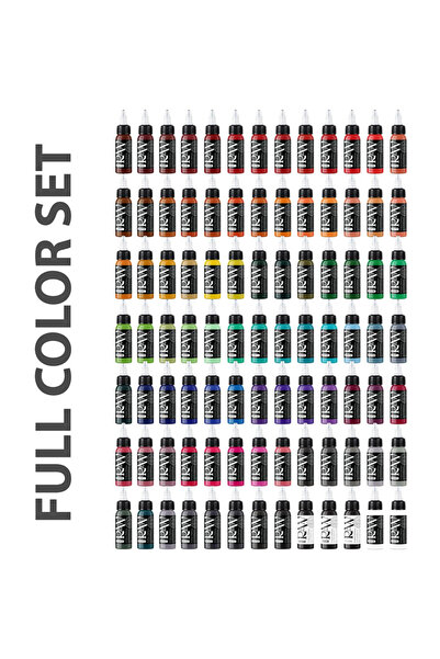 RAW Pigments Complete Set 101 Renk 1 oz 30 ml Dövme Boyası Seti