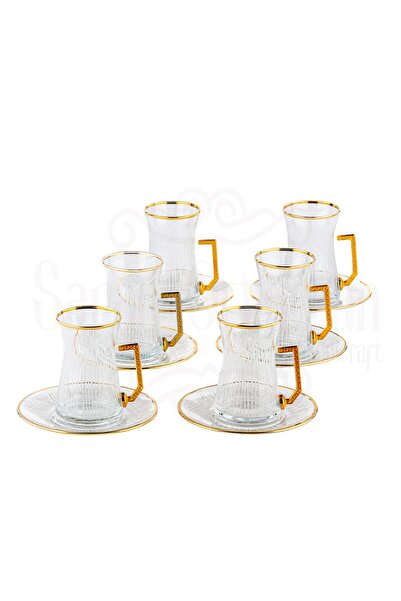 Saray Ottoman handicraft Bardak Çay Bardağı Çay Seti Çay Takımı Mat Heybeli K...