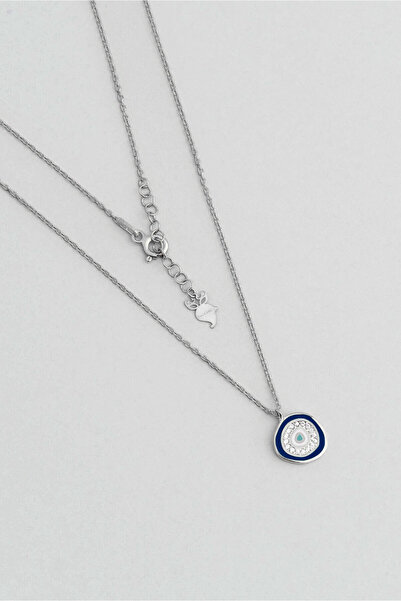 So CHIC... Horus Gözü 18 Ayar Sarı Altın Kaplama 45 Cm Gümüş Nazar Kolye