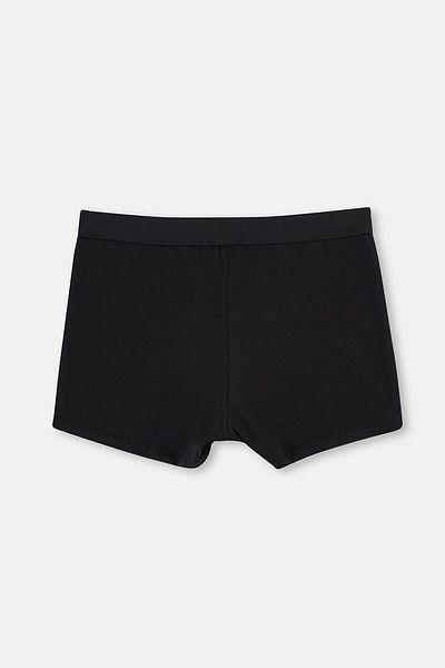 Dagi Schwarze, kompakte, dreiteilige, schlichte Boxershorts