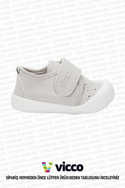 Vicco شبشب Anka Model للجنسين من First Step Bebe Smart Step باللون الرمادي اليومي
