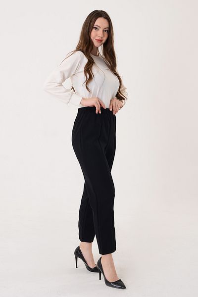 PİNKMARK PANTALONI NEGRI PANTALONI NEGRI PENTRU DAMĂ PINKMARK TAIE ELASTICĂ DE MORCOV PMPT2578