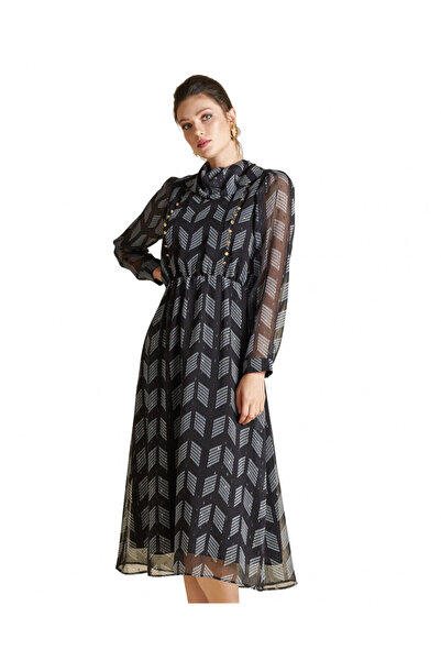 SERPİL Serpil Kadın Siyah Elbise 32049