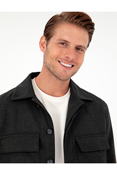 Pierre Cardin Antrasit Regular Fit Ceket 50293435-VR006