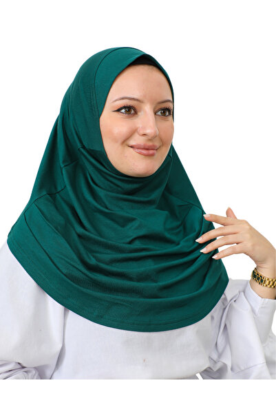 Modish Group شال عمامة ناعم جاهز للارتداء - زمرد