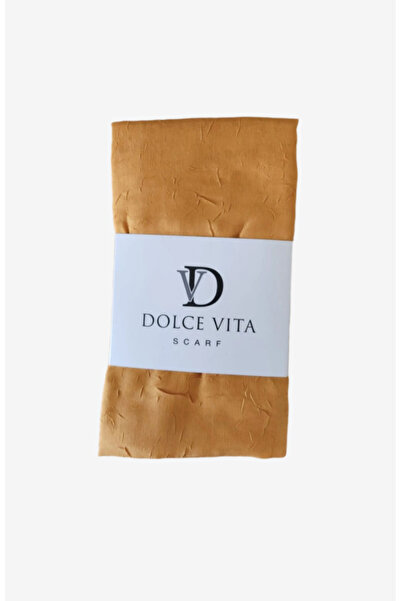 Nk Tekstil Ütü gerektirmeyen bambu kraş şal/KOYU HARDAL SARI