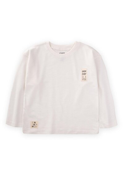 Cigit Етикетка Детальна інформація Сезонна футболка 2-10 років Білий