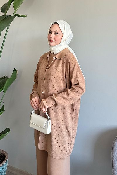 InStyle Σετ πλεκτών με κουμπιά Triple Camel