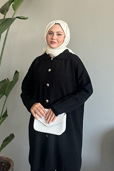 InStyle Gombos hármas fekete kötöttáru szett