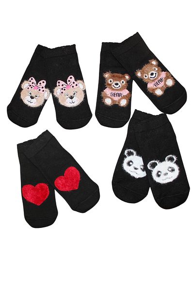 socksbox Подарък за Нова година Бамбукови зимни безшевни чорапи/4 чифта/36-40