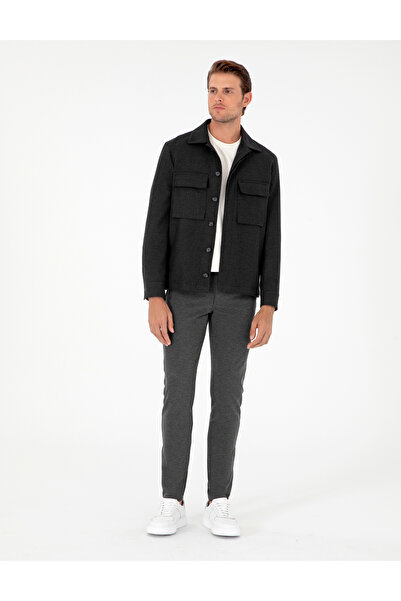 Pierre Cardin Antrasit Regular Fit Ceket 50293435-VR006