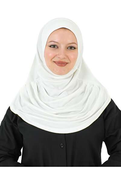 Modish Group شال عمامة ناعم جاهز للارتداء - كريمي