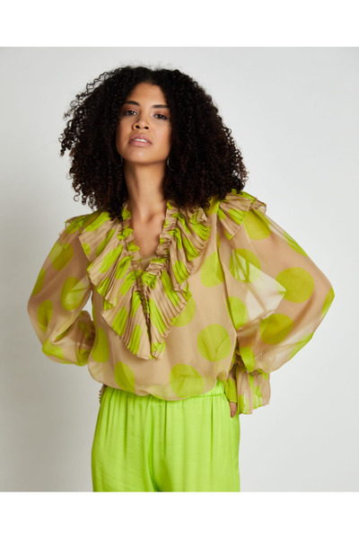 SERPİL Serpil Kadın Yeşil Bluz 35881