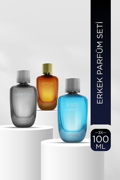 Imprime مجموعة عطور إيمبريم إي دي بي للرجال 100 مل 3 قطع (مير وهوريزون وأنتيك)