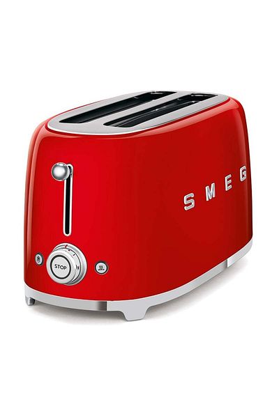 SMEG 50S Retro Red Toaster - 2X2 Tsf02Rdeu