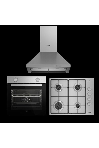 Arçelik Inoks Fırsat ( Afm 130 I - Omd D 611 Eı - P 27 Yı ) Metal Ankastre Set