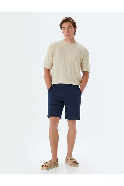 Koton Kurze Chino-Shorts aus Baumwollmischung mit Taschen