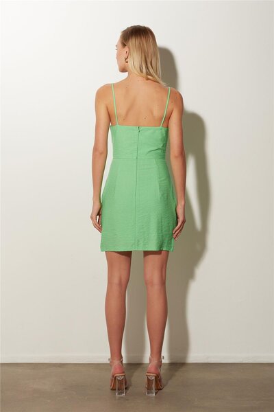 SHERIN Μίνι φόρεμα με πράσινο λουράκι