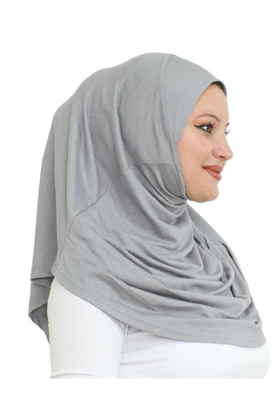 Modish Group Ready to Wear Turban Soft Headscarf Shawl - Gray