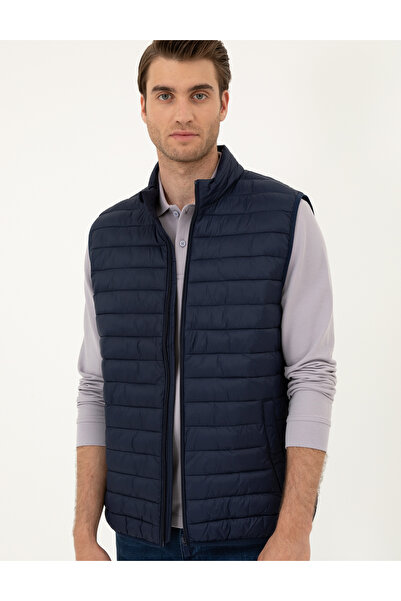 Pierre Cardin Lacivert Dolgulu Ultra Hafif Şişme Yelek 50295103-VR033