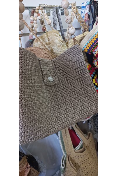 EFİL Simli vizon canta