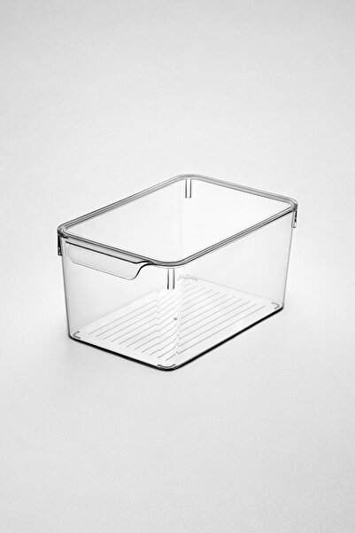 Turkco Smart Fresh Series Plastic Fridge Storage Container with Lid, Refrigerator Organizer, 8 Liters