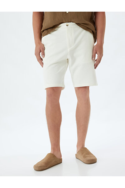 Koton Chino Cotton Blended Short Pocket Shorts