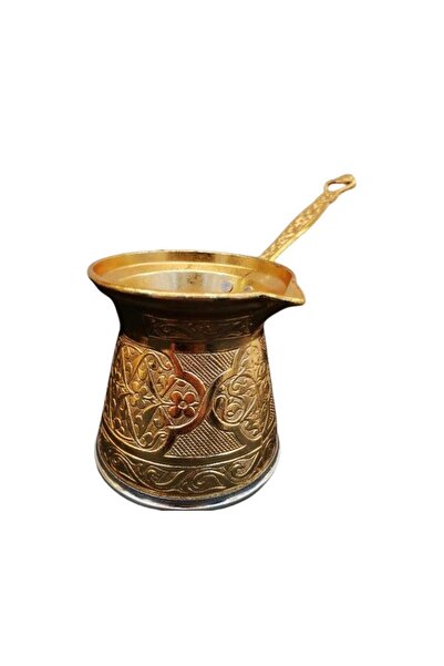 Saray Ottoman handicraft İndüksiyon Cezve No:5 Altın