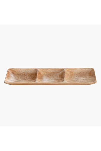 Home Box Albero 3-Section Platter - 36x12x2.5 cm