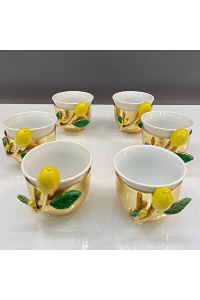 Saray Ottoman handicraft Limonlu 6'lı Mırra