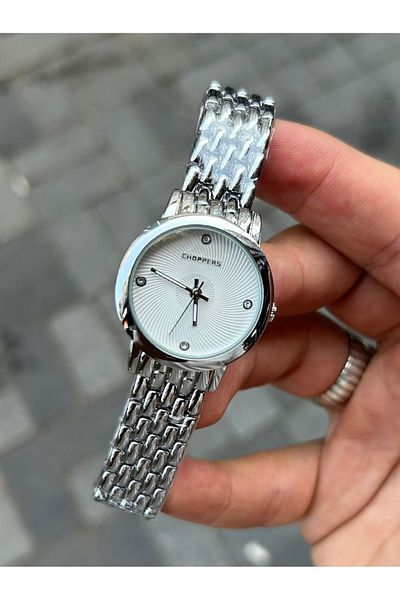 Choppers Elegant and Stylish Design Steel Women's Wristwatch with Silver Color Dial
