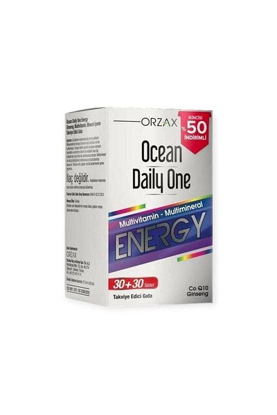 Ocean Orzax Daily One Energy 30 30 Tablets - Second 50%