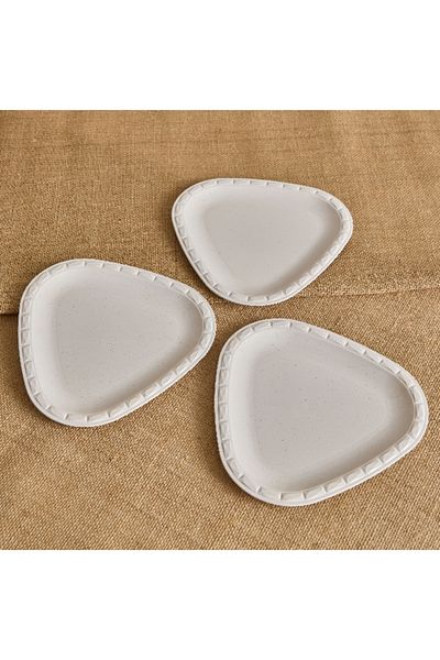 Home Box Rice Husk Side Plate - Set of 3