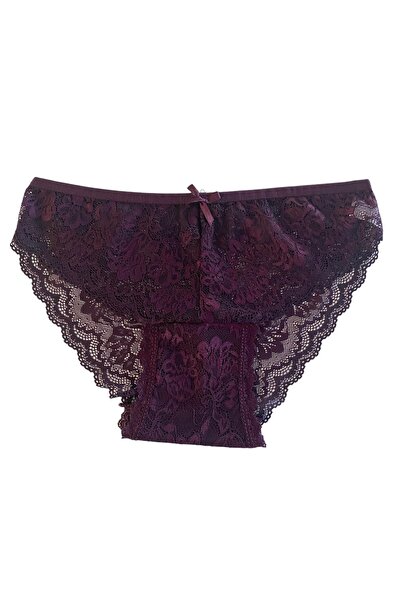 DONLİZZA 3500 Full Ruched Bato Mov Ecru Roz 3 Bucăți