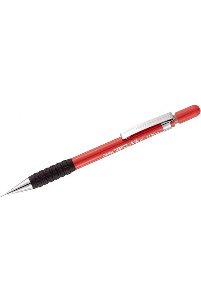 Pentel 120 قلم رصاص ميكانيكي A3 Dx 0.3 ملم أحمر / A313-B