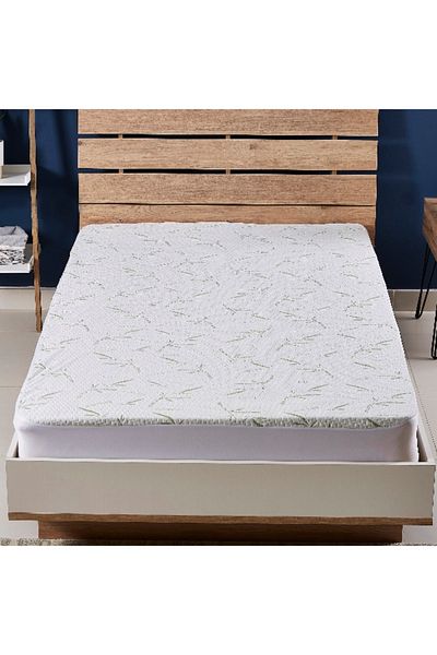 Home Box Bamboo Waterproof Twin Mattress Protector - 120x200 cm