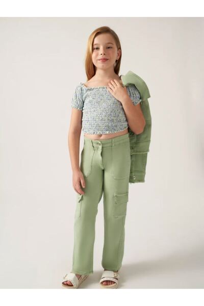 MAYORAL pantaloni din gabardină pentru fete 6507