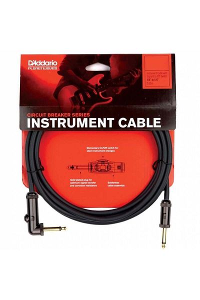 Daddario Planet Waves Pwagra10 Instrument Cable with Circuit Breaker 3.05 Meters