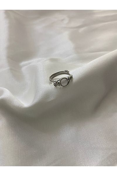 İDE TAKI TASARIMM Handmade Pink Quartz Natural Stone Ring