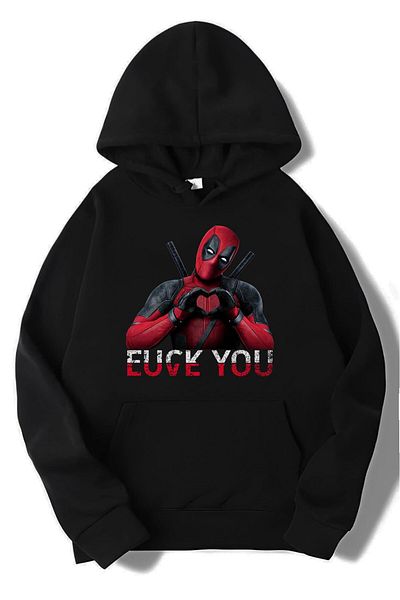 BRZ COLLECTION Hanorac unisex supradimensionat Deadpool Love You