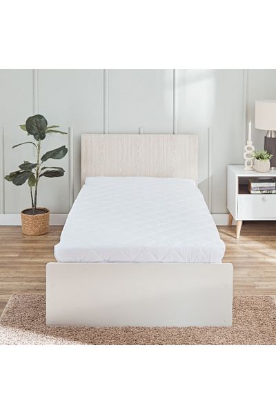 Home Box Hilton Microfiber Single Mattress Protector - 90x200 cm