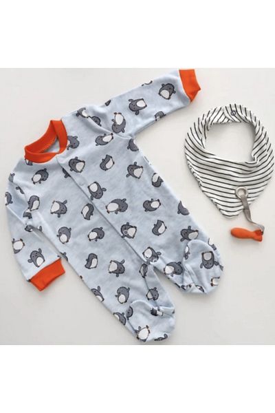 Necix's Cartoon Penguin Figured Jumpsuit