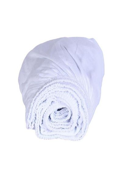 Altın Karma Jersey Combed Cotton 100x200 Cm Single Elastic Sheet White