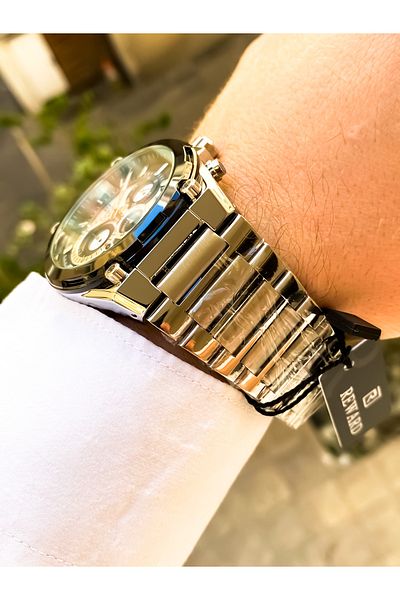 Reward Silver Color Steel Waterproof Men Wrist Watch Bracelet Gift