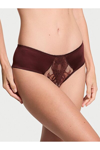 Victoria's Secret Gül Dantelli Crotchless Cheeky Külot