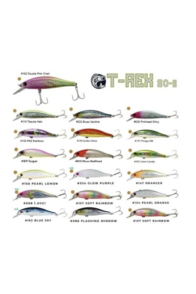 Fujin T-Rex 80S 11gr 80mm Maket Balık-156 Pearl Lemon