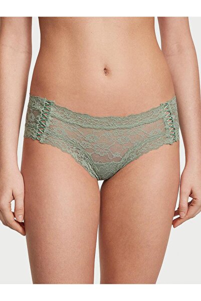 Victoria's Secret Мереживні трусики Cheeky з шнурівкою