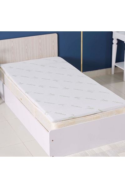Home Box Comfort Bamboo Memory Foam Single Mattress Topper 90x200 cm