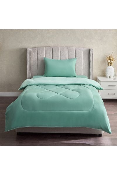 Home Box Derby 2-Piece Single Microfibre Comforter Set 135x220 cm
