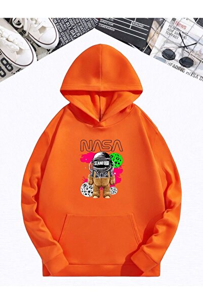 DM DOLCE MORE Hanorac unisex cu glugă, cu 3 fire, din bumbac pieptănat, cu im...